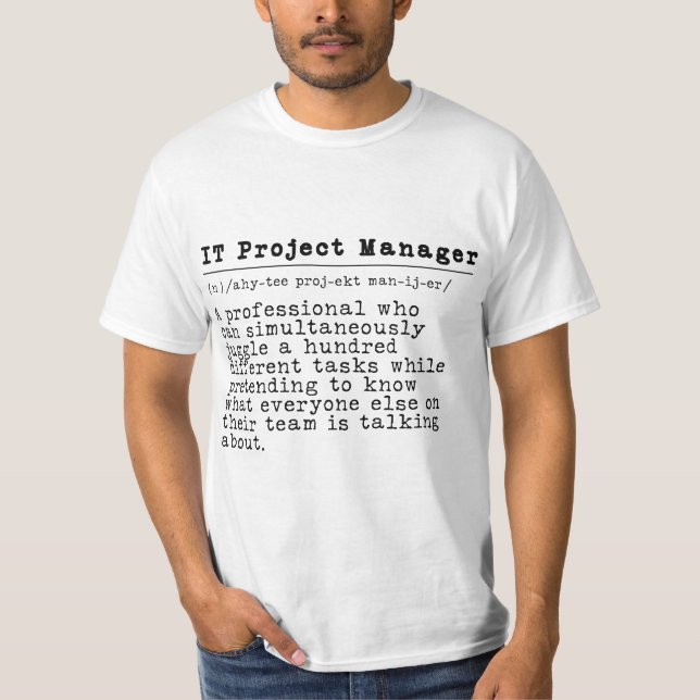 T-shirt Responsable de projet informatique - "Coordinateur (Devant)