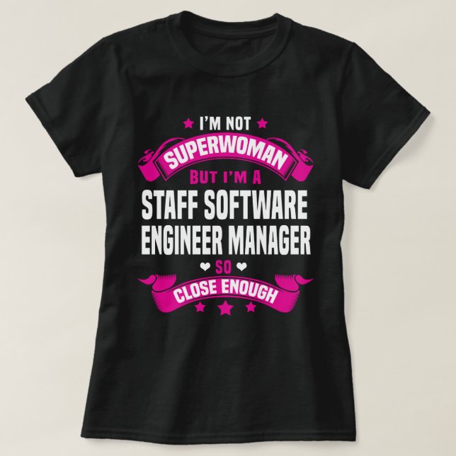 T-shirt Responsable du génie logiciel du personnel (Design devant)