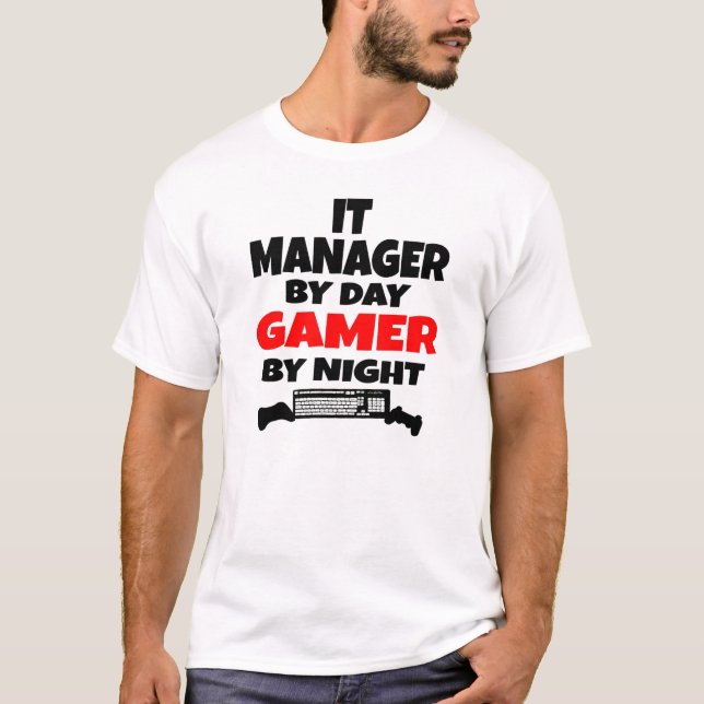T-shirt Responsable informatique gamer (Devant)