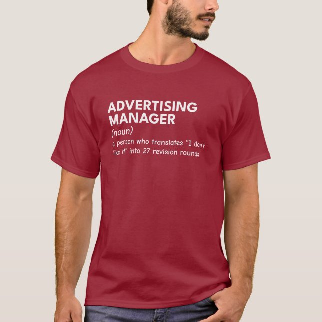 T-shirt Responsable marketing - Travail amusant (Devant)