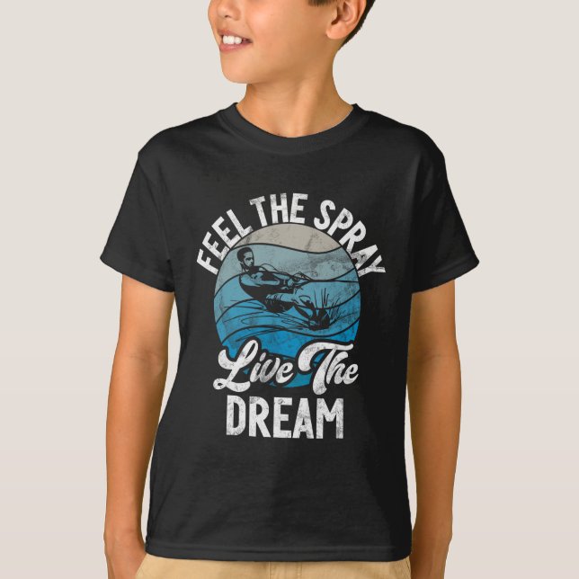 T-shirt Ressentez Le Spray Live The Dream Water Ski (Devant)