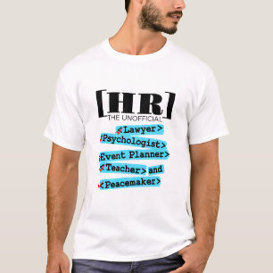 T-shirt Ressources humaines RH non officielles amusantes