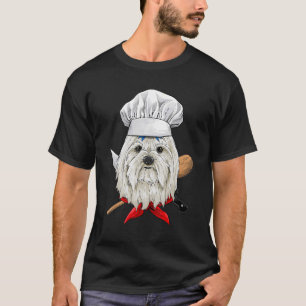 T-shirt Restaurant Chef maltais Cook Cuisine Chien maltais