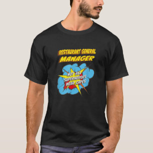 T-shirt Restaurant Directeur Général Funny Superhero Job T