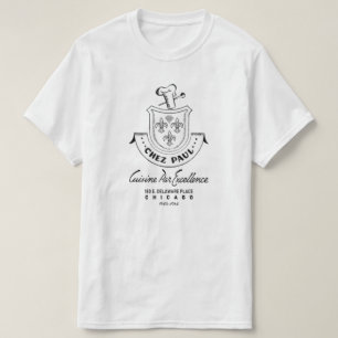 T-shirt Restaurant français Chez Paul, Chicago, 1945-1964