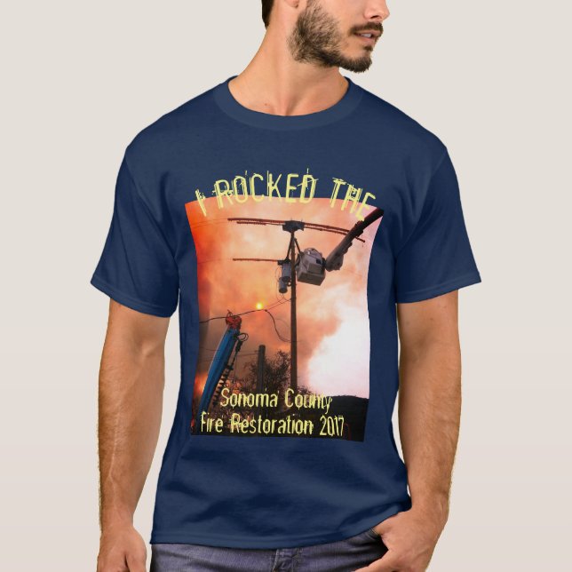 T-shirt Restauration 2017 du feu du comté de Sonoma (Devant)
