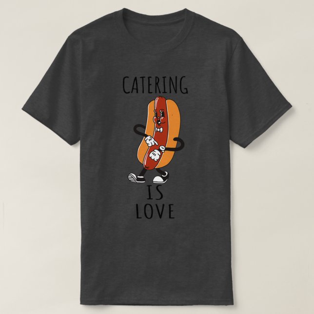 T-shirt Restauration Is Love 6 (Design devant)