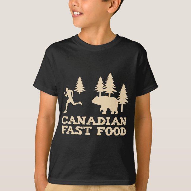 T-shirt Restauration rapide canadienne (Devant)
