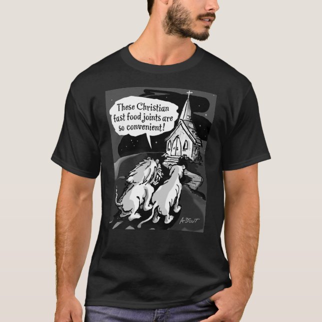 T-shirt  Restauration rapide pour les lions - (Devant)