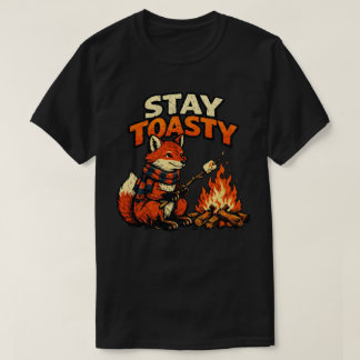 T-shirt « Reste au chaud   »  design Renard Malin 