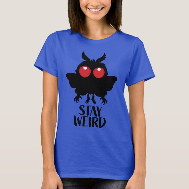 T-shirt Reste Bizarre Mignon Cryptide Mothman Créature Lég (Devant)