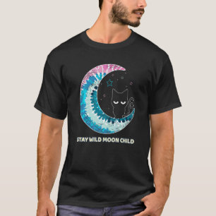 T-shirt Reste Sauvage Enfant de la Lune Tie Dye Phase Luna