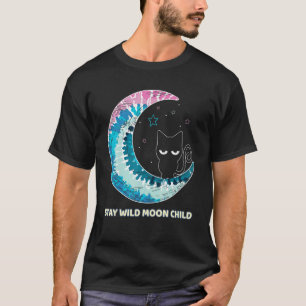 T-shirt Reste Sauvage Enfant de la Lune Tie Dye Phase Luna