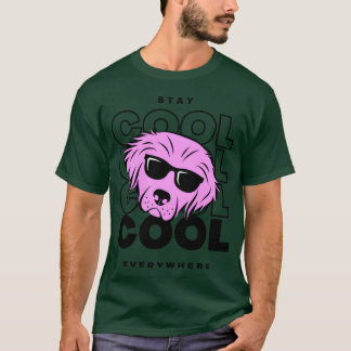 T-shirt rester chien cool vintage rétro