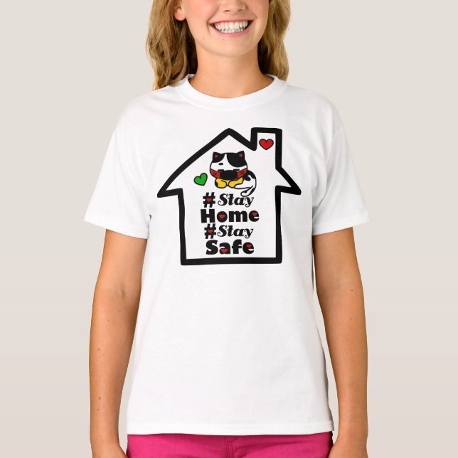 T-shirt 🏠 😷#Restez à la maison Restez en sécurité19 Cite (Devant)
