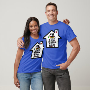 T-shirt 🏠 😷#Restez à la maison Séjournez en sécurité Cof