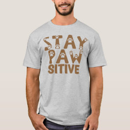 T-shirt Restez à la mode - Chien Paw Chat animal mange