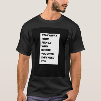 T-shirt Restez à l'écart de la vie des gens piratage