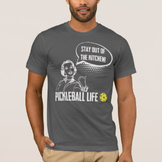 T-shirt Restez à l'écart de l'Humour de Pickleball amusant