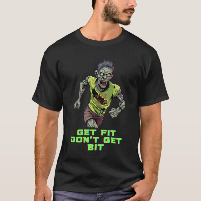 T-shirt Restez actifs, restez en sécurité : Ajustez, ne pr (Devant)