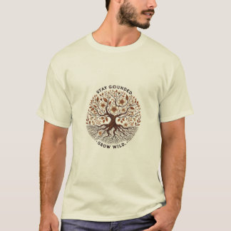 T-shirt Restez au sol, devenez sauvage - Artisti inspirés 