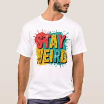 Restez bizarre - Retro Grunge Typography Tee