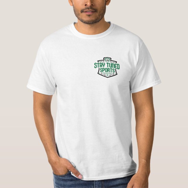 T-shirt Restez branché sur les maillots de la série de cam (Devant)
