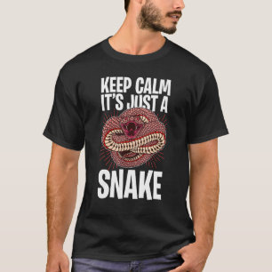 T-shirt Restez calme Ce n'est qu'un serpent Citer serpents