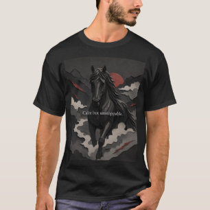 T-shirt « Restez calme. Continuez à conquérir. »
