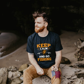 T-shirt Restez Calme Et Allez Pêcher