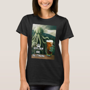 T-shirt Restez calme et appelez Cthulhu Lovecraft