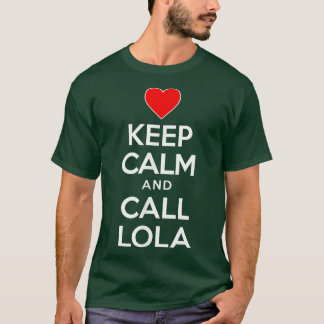 T-shirt Restez Calme Et Appelez Lola Filipino Grand-Mère T