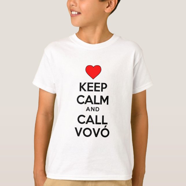 T-shirt Restez Calme Et Appelez Vovo (Devant)