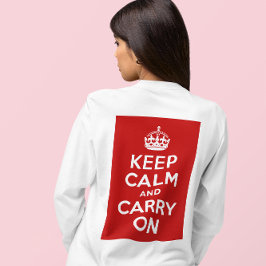 T-shirt Restez calme et continuez sur votre chemise