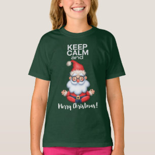 T-shirt Restez calme et joyeux Noël