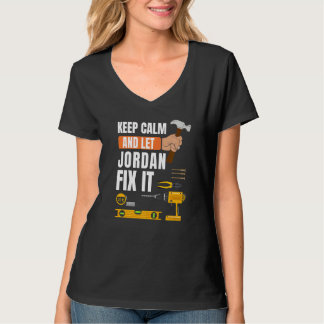 T-shirt Restez Calme Et Laissez Jordan Corriger Il Handyma