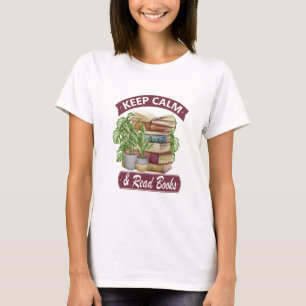 T-shirt Restez calme et lisez un livre