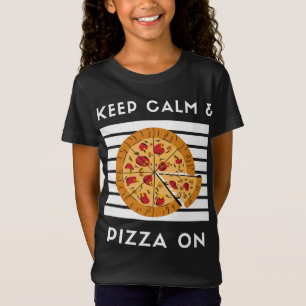 T-Shirt Restez Calme et Pizza sur Pizza Lover Pizza Foo