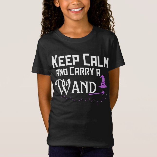 T-Shirt Restez calme et portez une baguette (Devant)