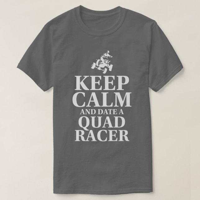 T-shirt Restez Calme Et Rendez-Vous À Quad Racer Quad Bike (Design devant)