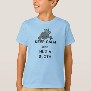 T-shirt Restez calme et serrez un mème de fentes