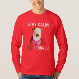 T-shirt RESTEZ CALME - LOVE LOOUNCH, Dos à manches longue