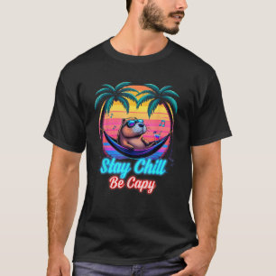 T-shirt Restez Chill Être Capy Joyeux Jour de marmotte Jou