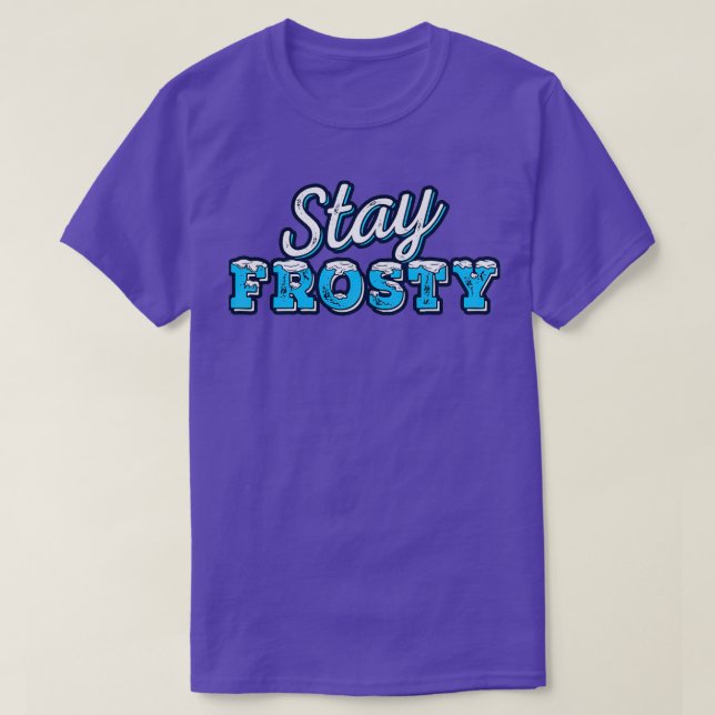 T-shirt Restez congelé (Design devant)