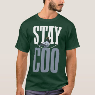 T-shirt Restez Coo Pigeon Lover Présent Pigeon Propriétair