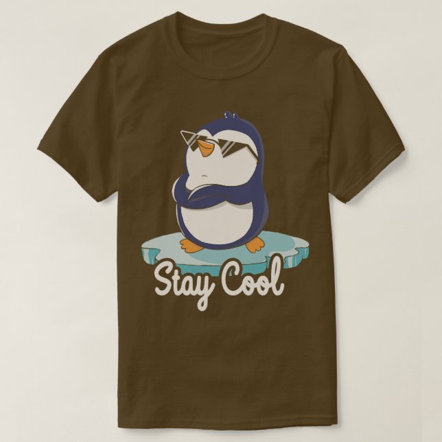 T-shirt Restez Cool Funny Penguin par Tobe Fonseca (Design devant)