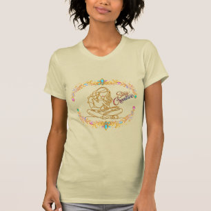 T-shirt Restez Créatif Ligne d'Or Art Bella+Canvas Femmes