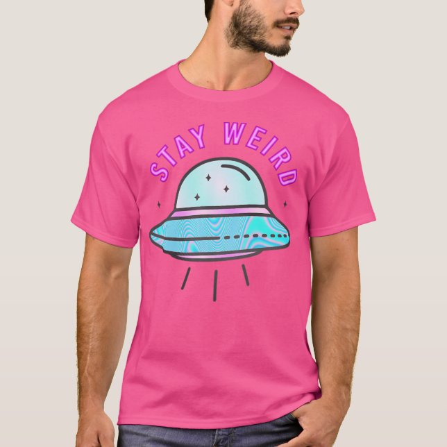 T-shirt Restez Étrange - Ufo (Devant)