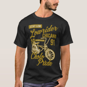 T-shirt Restez Faible Pride Cholo Chicano Lowrider Rétro