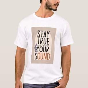 T-shirt Restez fidèle à votre son